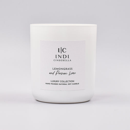 Lemongrass & Persian Lime Candle - White