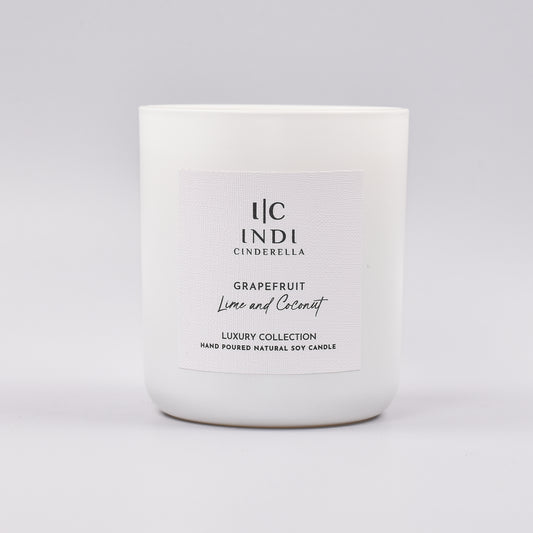 Grapefruit, Coconut & Lime Candle - White