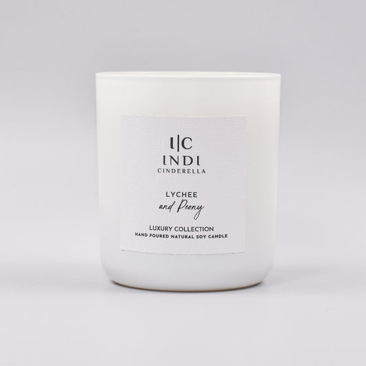 Lychee & Peony Candle - White