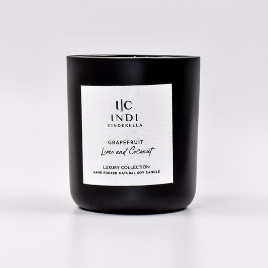 Grapefruit, Coconut & Lime Candle - Black