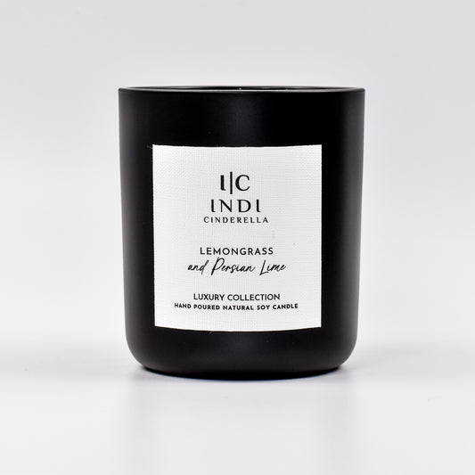Lemongrass & Persian Lime Candle - Black