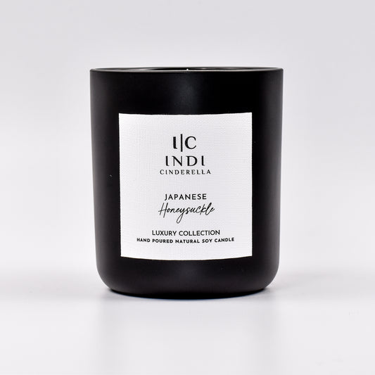 Japanese Honeysuckle Candle - Black