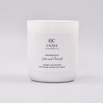 Grapefruit, Coconut & Lime Candle - White