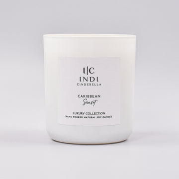 Caribbean Sunset Candle - White