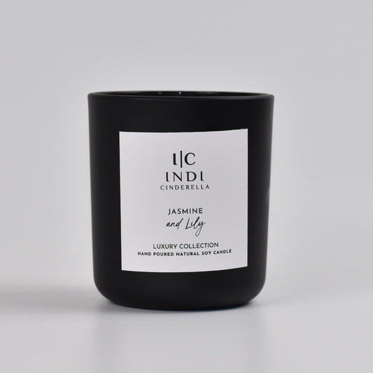 Jasmine & Lily Candle - Black