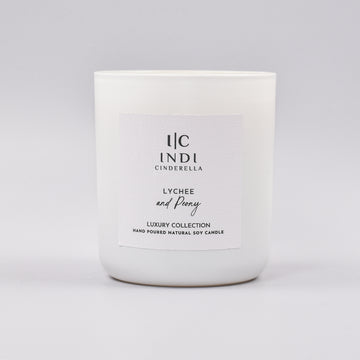 Lychee & Peony Candle - White