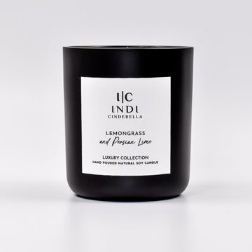 Lemongrass & Persian Lime Candle - Black