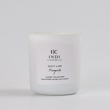 Zesty Lime Margarita Candle - White
