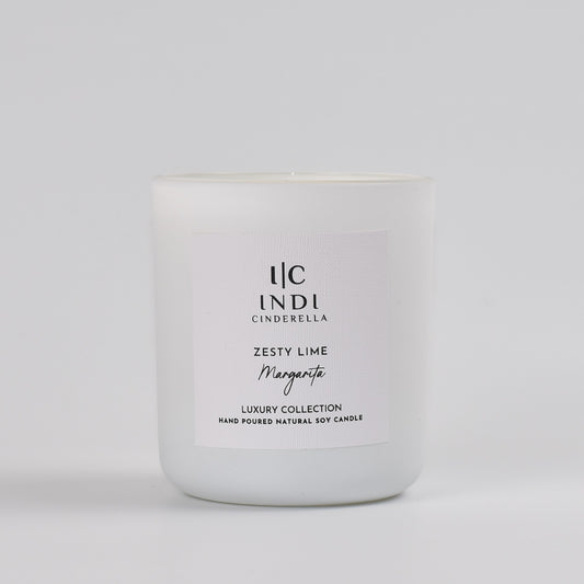Zesty Lime Margarita Candle - White