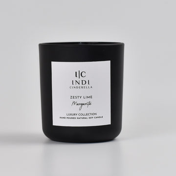 Zesty Lime Margarita Candle - Black