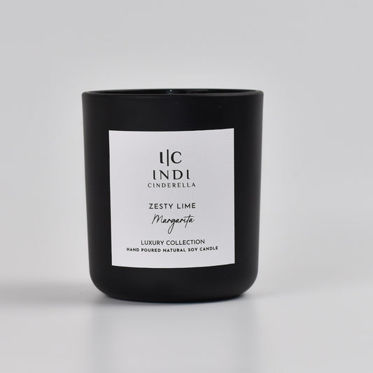 Zesty Lime Margarita Candle - Black