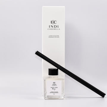 White Linen Breeze Reed Diffuser - Black