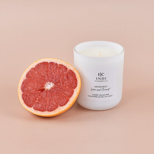 Grapefruit, Coconut & Lime Candle - White