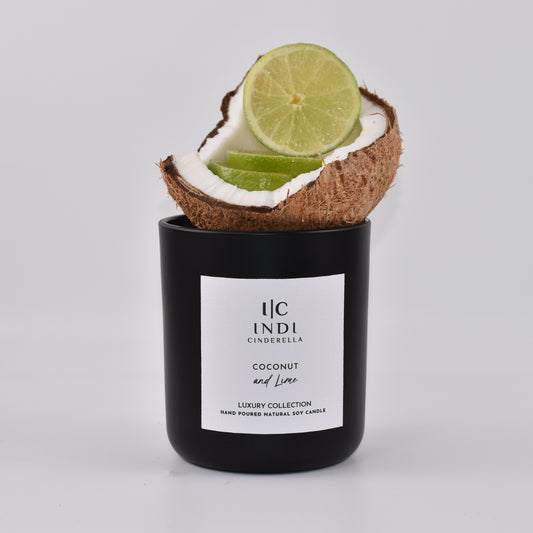 Coconut & Lime Candle - Black
