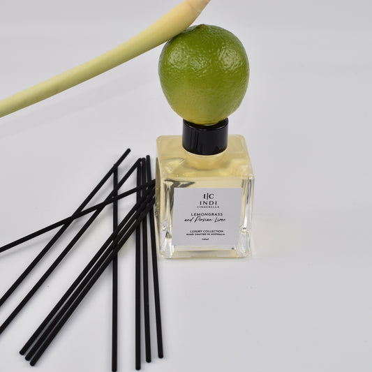 Lemongrass & Persian Lime Reed Diffuser - Black