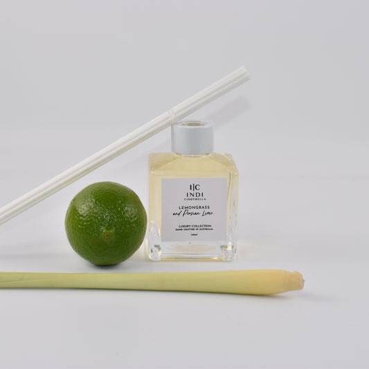 Lemongrass & Persian Lime Reed Diffuser - White