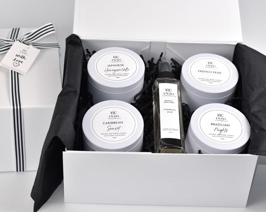Noir Edition - Travel Candle and Room Spray Gift Set