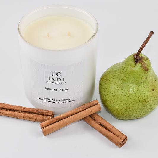 French Pear Candle - White