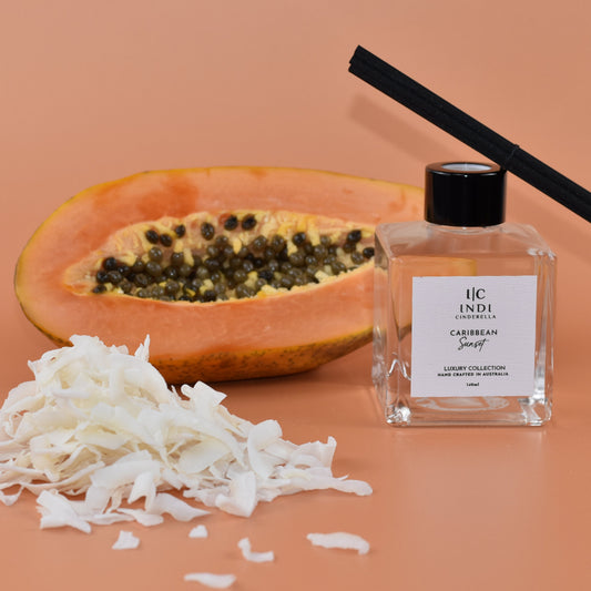 Caribbean Sunset Reed Diffuser - Black