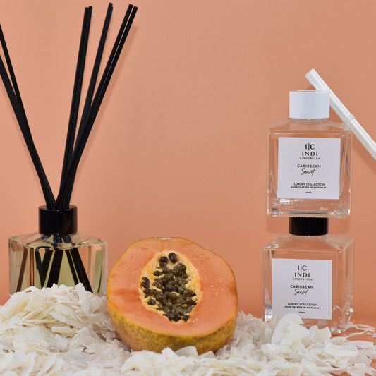 Caribbean Sunset Reed Diffuser - White
