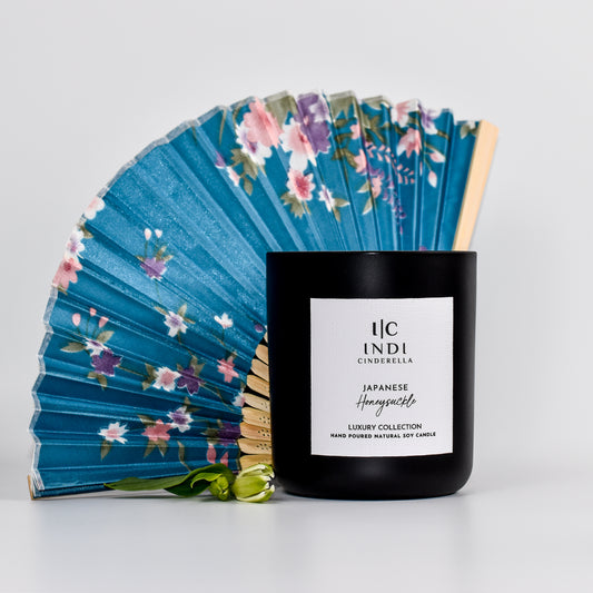 Japanese Honeysuckle Candle - Black