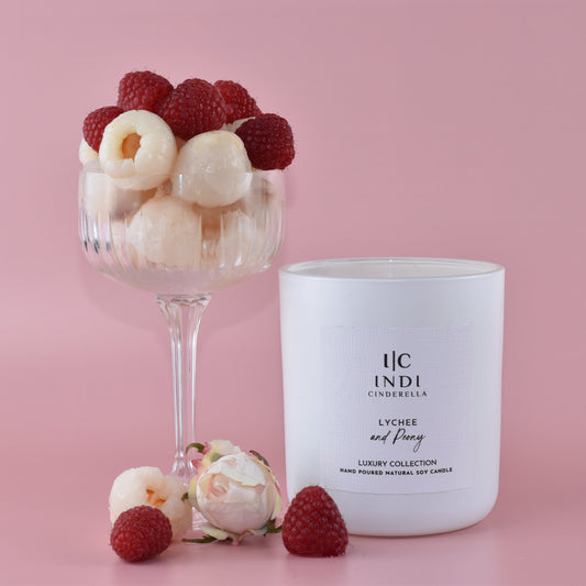 Lychee & Peony Candle - White