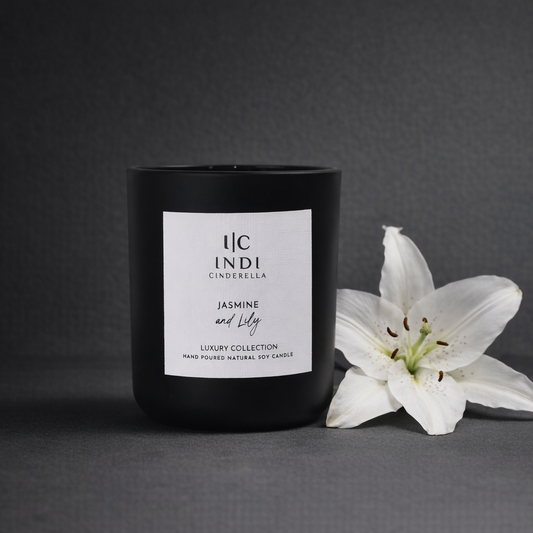 Jasmine & Lily Candle - Black