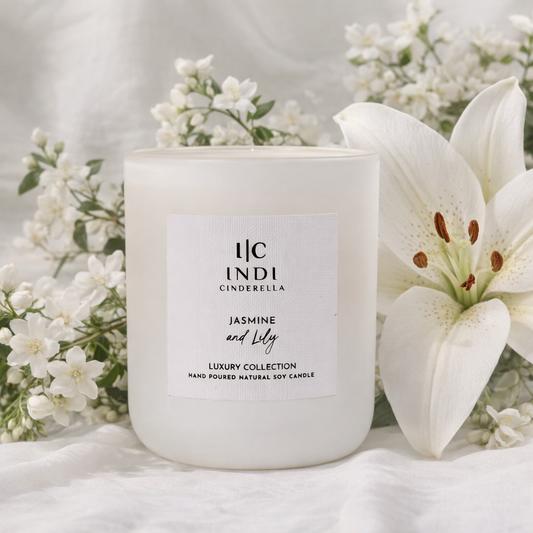 Jasmine & Lily Candle - White