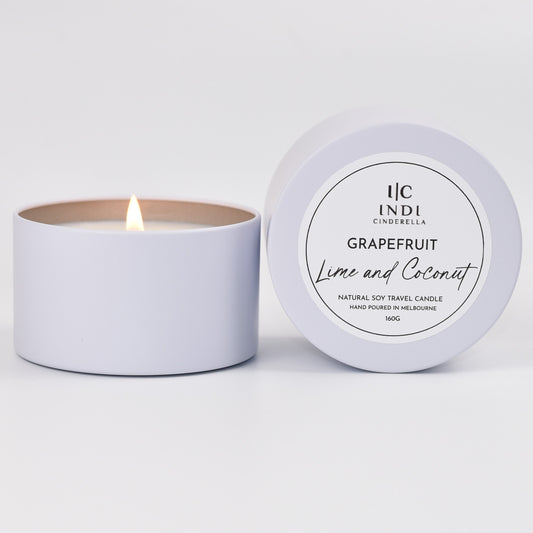 Grapefruit, Lime and Coconut - Travel Candle